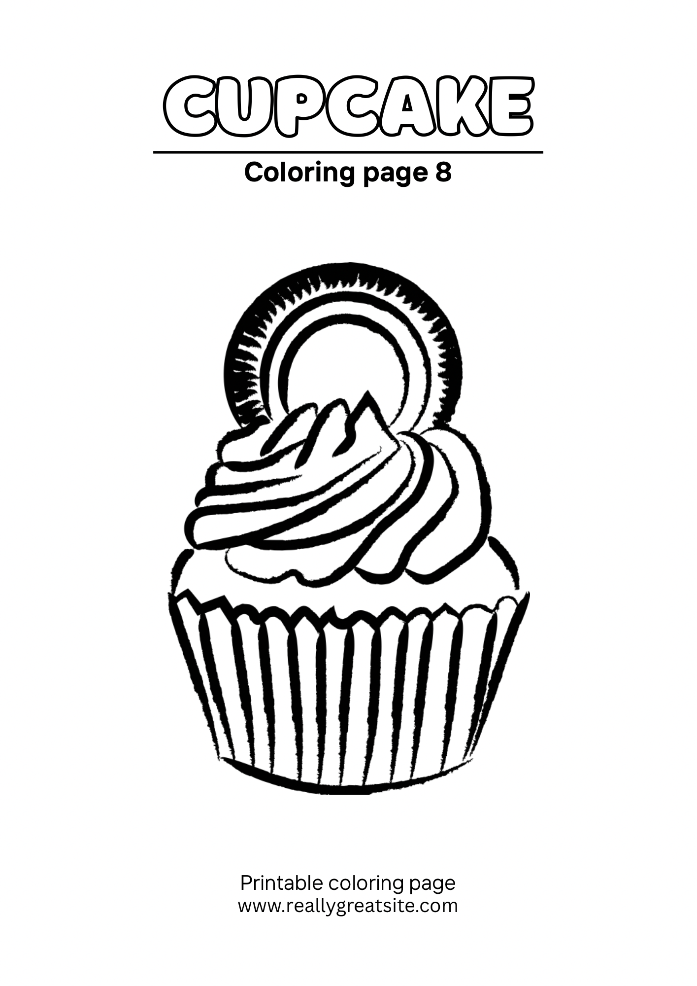 Color cupcake picture
